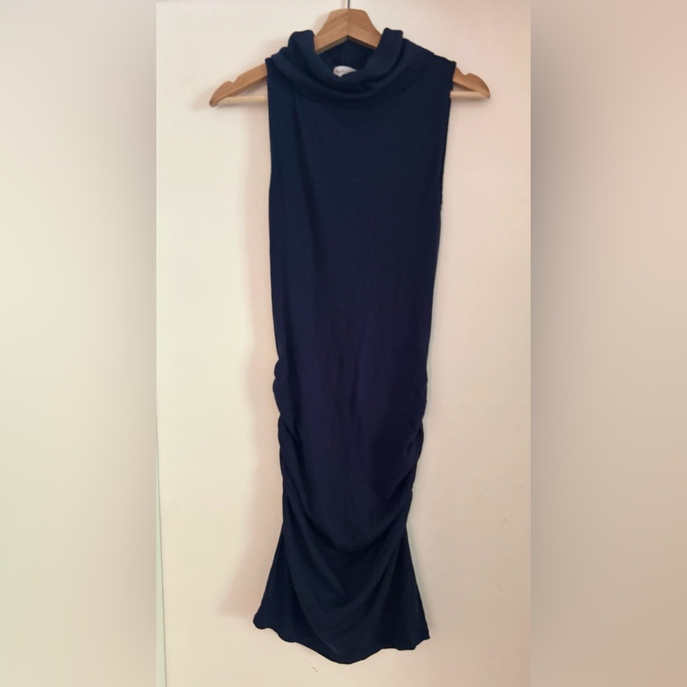 Micheal Stars Macy Mock Neck Ribbed Dress